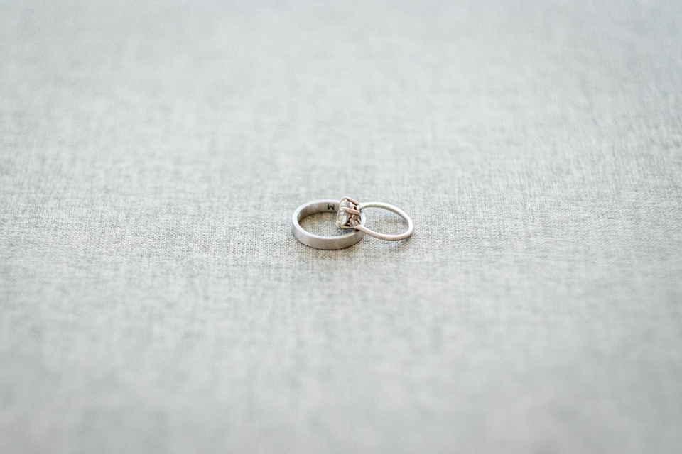 silver rings on flat surface representing transparency and simplicity