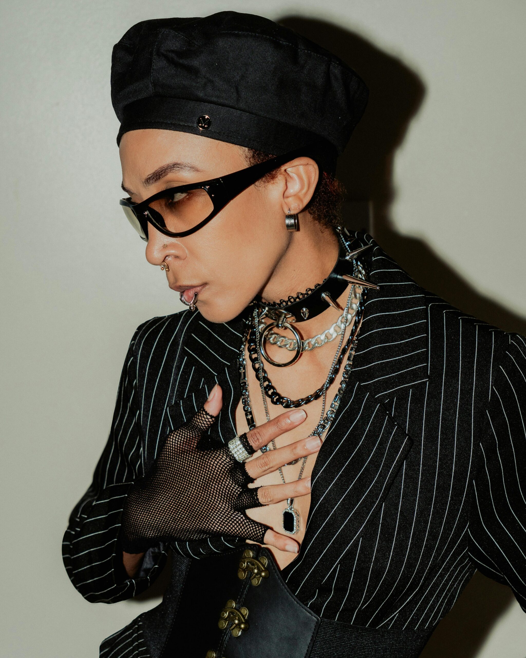 very bold and funky jewelry stack