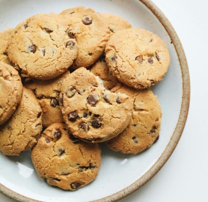 cookies in a plate for privacy policy section
